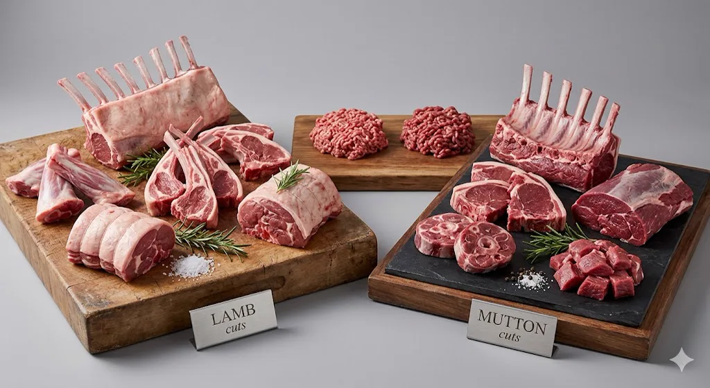 Lamb and mutton cuts